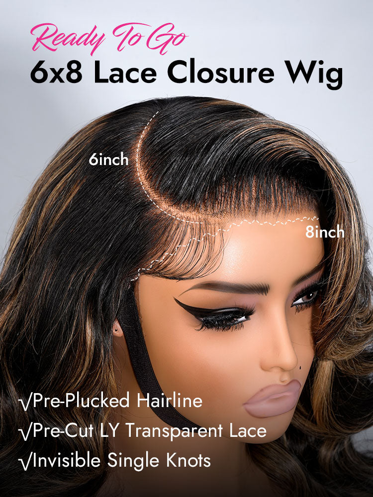 C part 6x8 lace closure style
