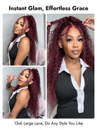 Cherry Cola Red Deep Wave 13x6 Lace Frontal Wig