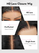 HD lace closure wig style