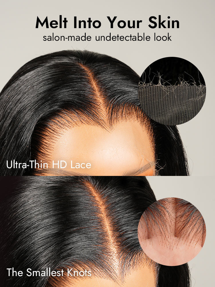 HD lace melts into skin