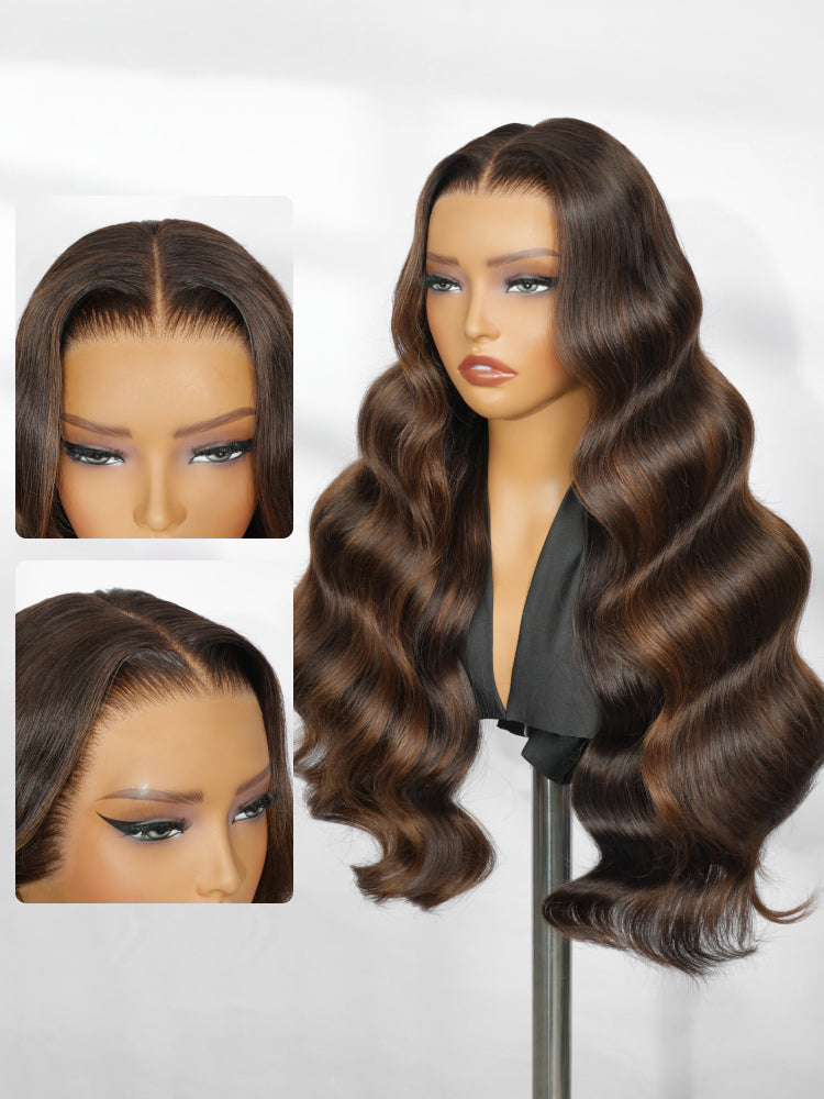 Highlight 13x4 wig with natural hairline