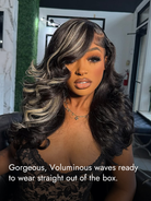 Highlights Layered Wavy Lace Wig