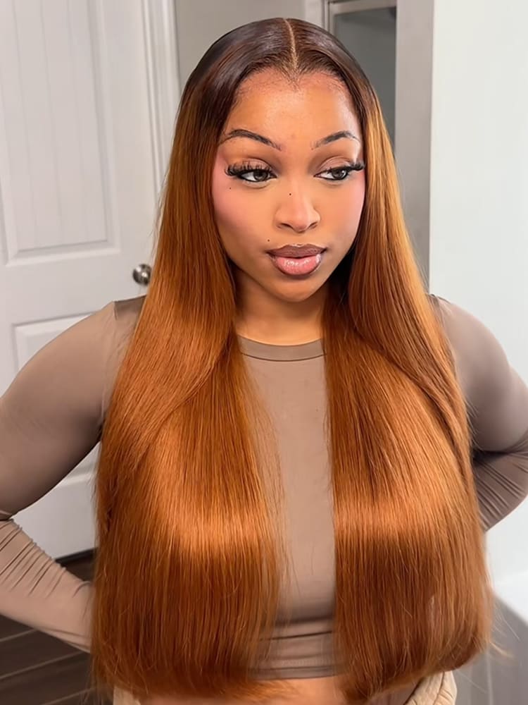 Honeyed Bliss Color Straight 13x6 Lace Front Wig