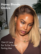 Ombre Straight 13x4 Lace Bob Wig