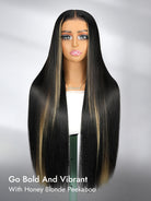 Peekaboo Highlights Hair