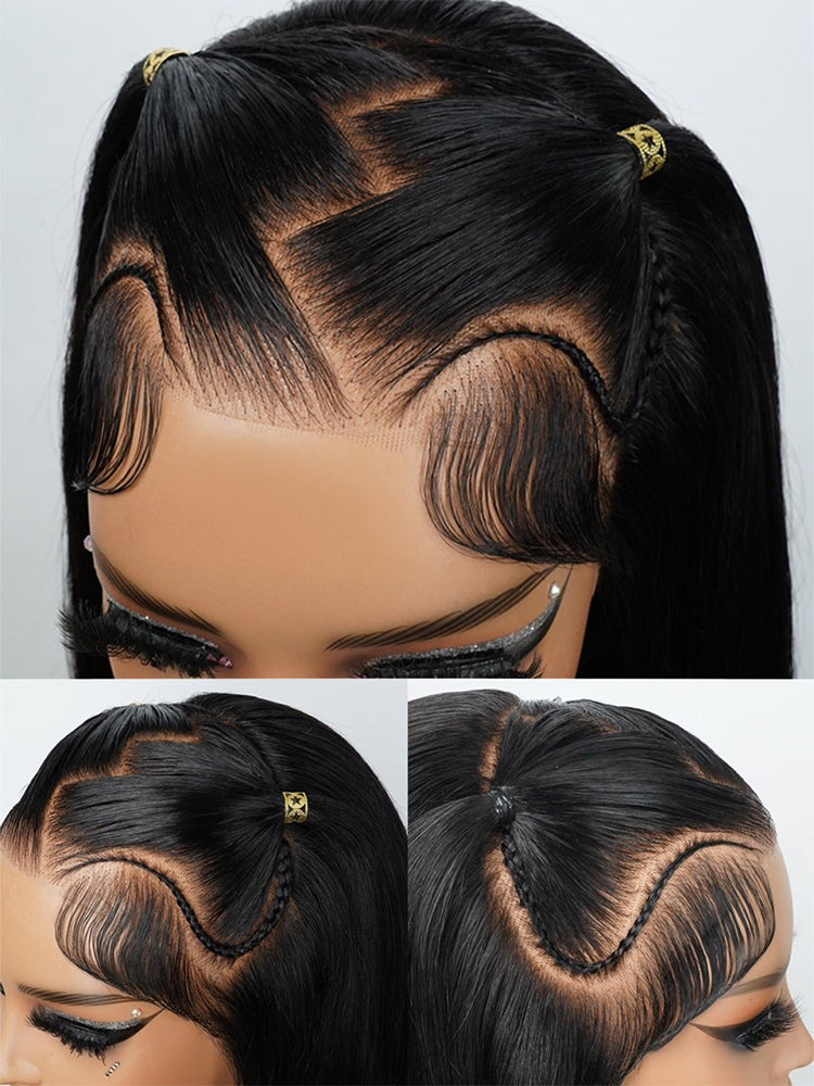 Pre braided lace bob wig