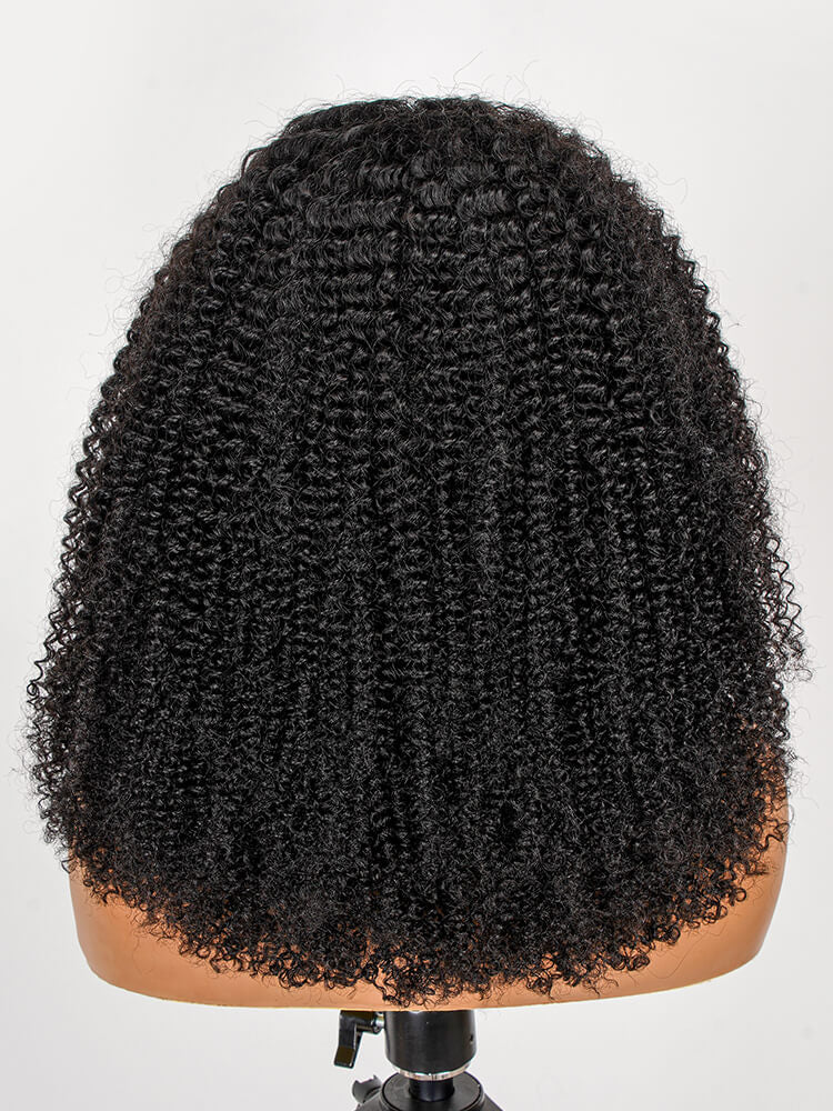 Puffy Afro Kinky Curly V Part Wig