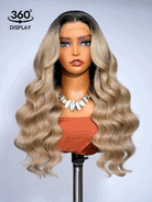 ash blonde ombre raw hair