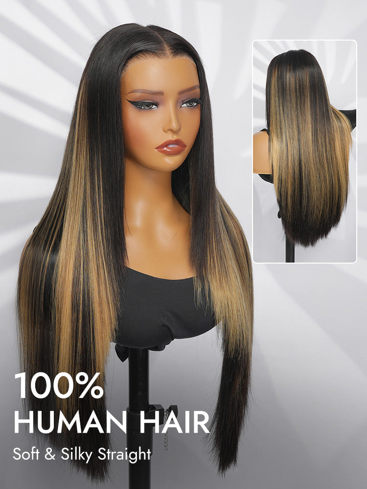 balayage straight hair