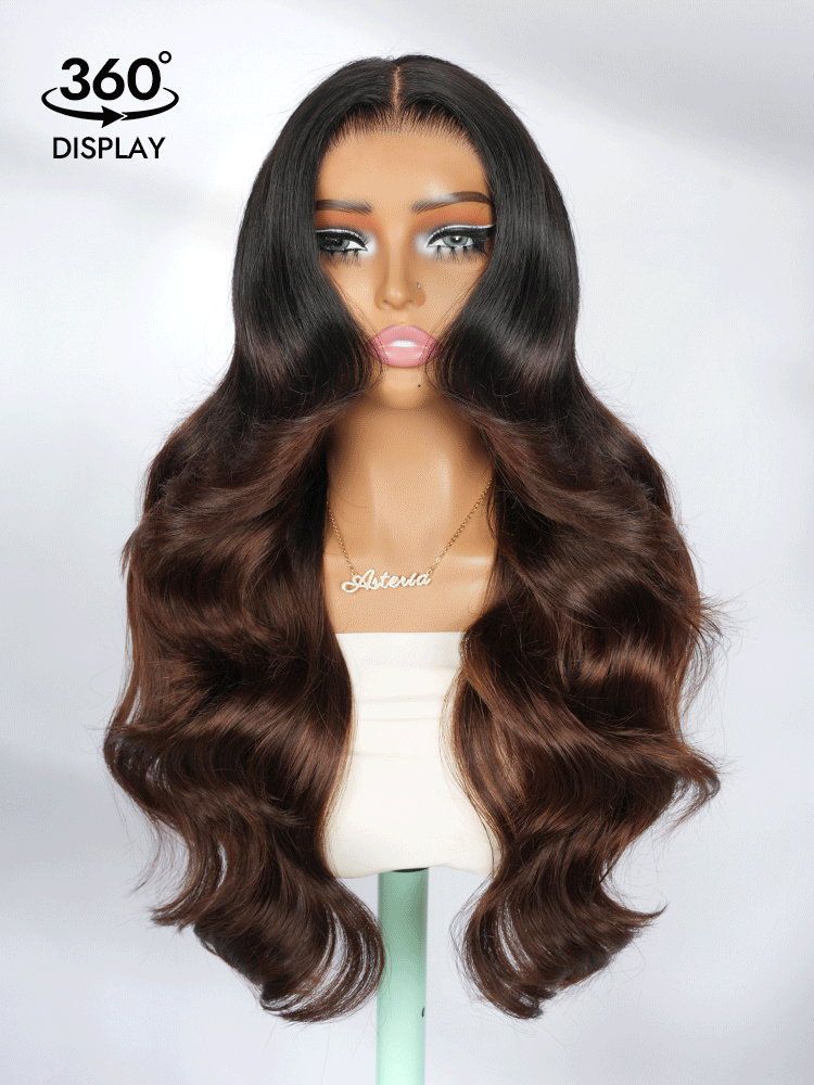 black and brown ombre hair