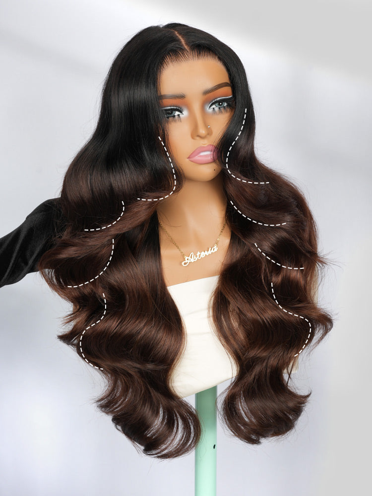 black brown ombre hair