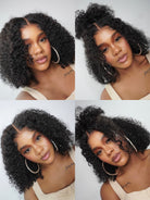 black curly bob wig
