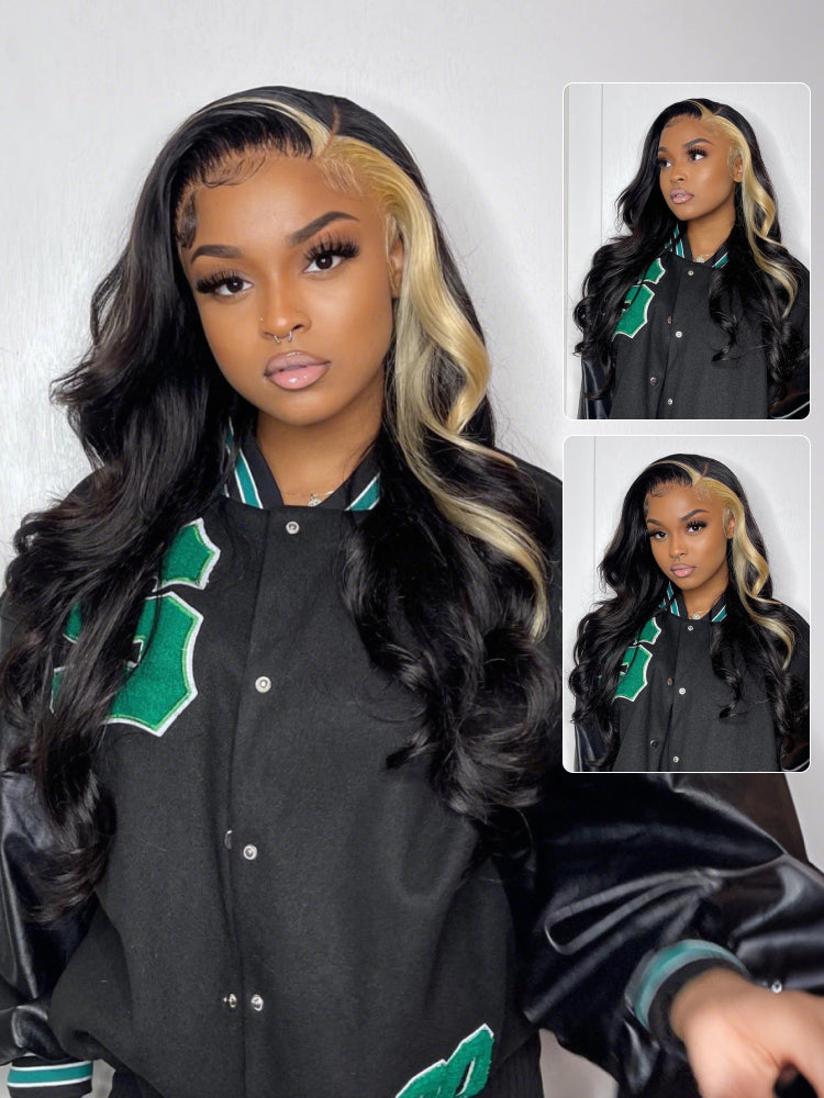 black wigs with 613 blonde highlights