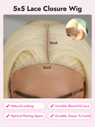 blonde HD 5x5 Lace Closure