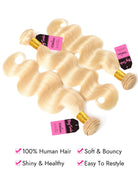 blonde body wave weave