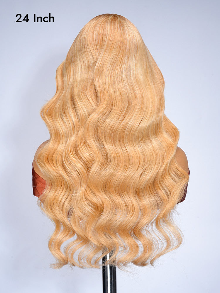 blonde highlights body wave wig