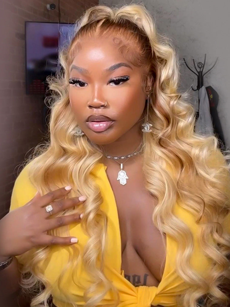 blonde ombre lace front wig
