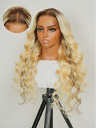 blonde ombre wig with highlights
