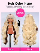 blonde hair with brown underneath wig
