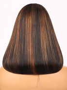 blunt cut highlight wig