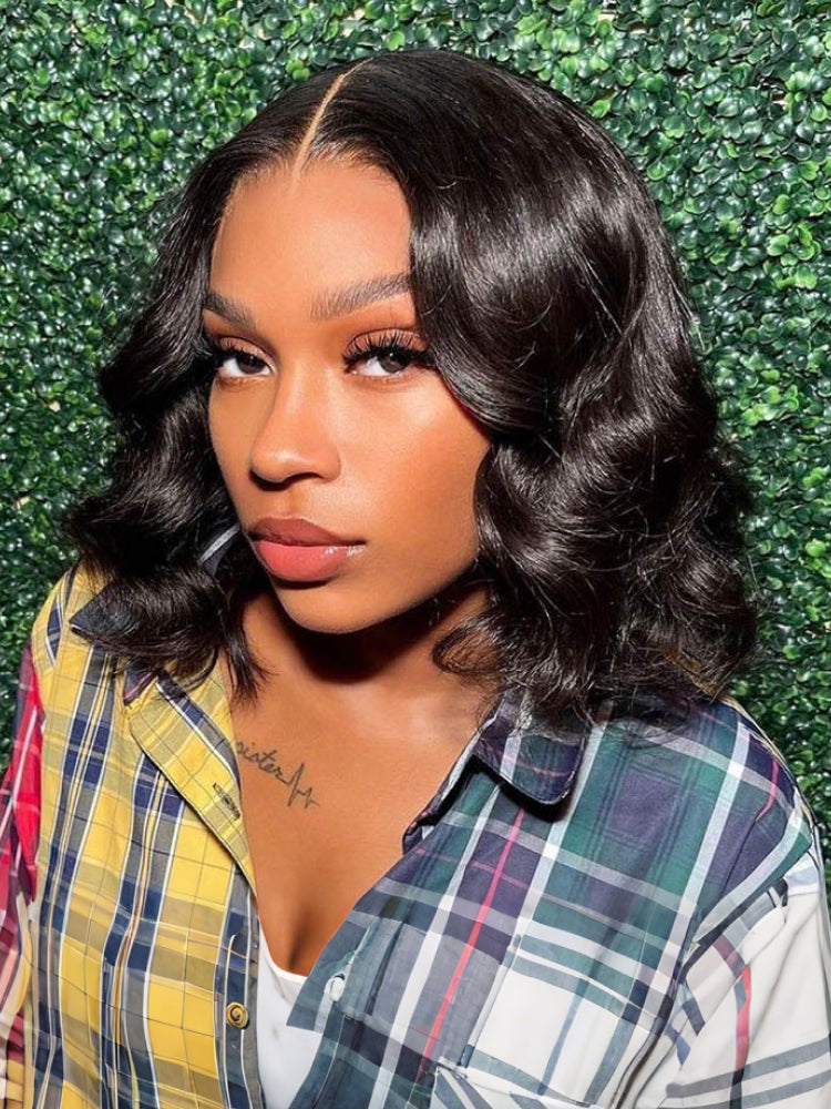body wave glueless bob wig