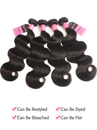 body wave human hair 4 bundles