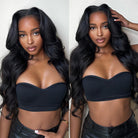 body wave V part wig