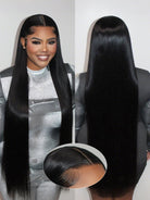 bone straight lace front wig