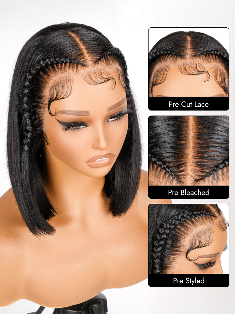 braided bob ready to go wig