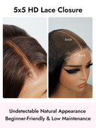 brown 5x5 HD lace closure