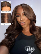 brown ready to go wig with layers