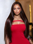 Lagos Hairline Straight Brown Hair Wig