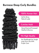 burmese deep curly human hair bundles