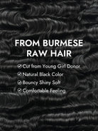 burmese deep curly raw hair