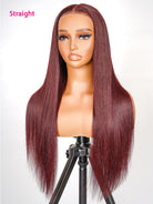 cherry cola red straight wig