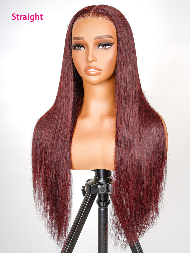 cherry cola red straight wig