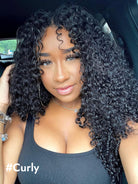 curly U part wig