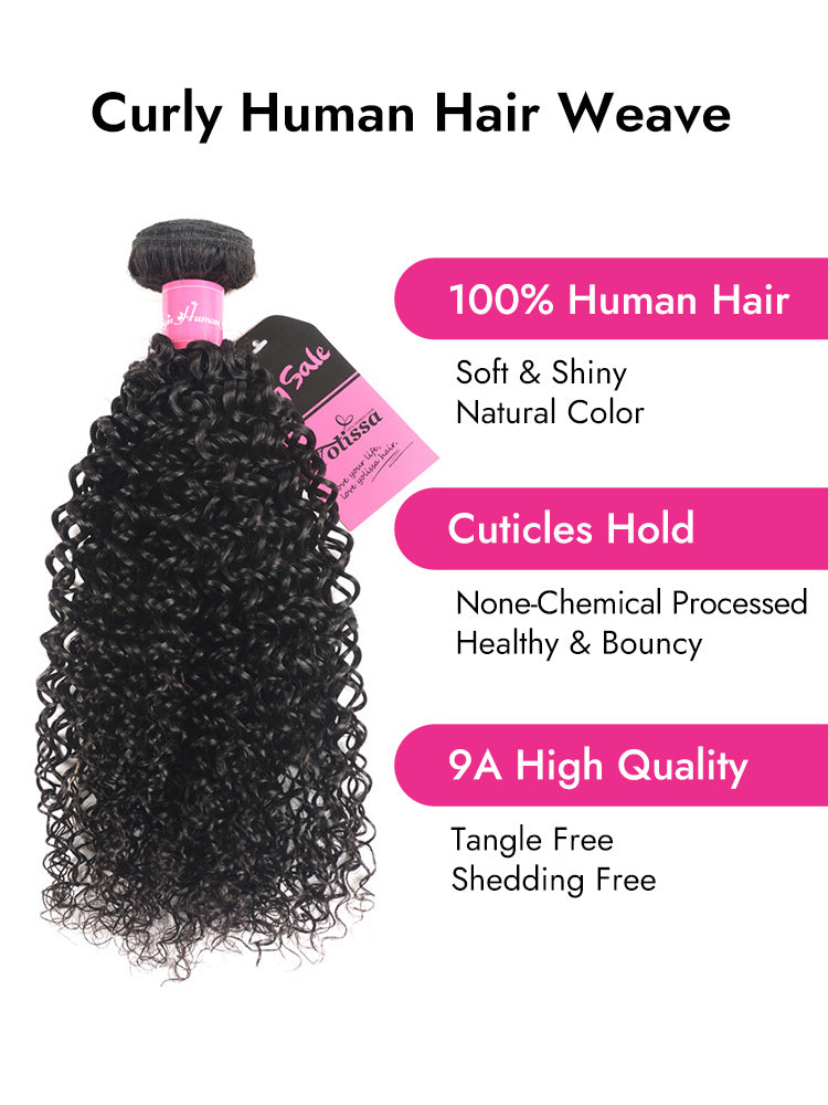 curly human hair weave