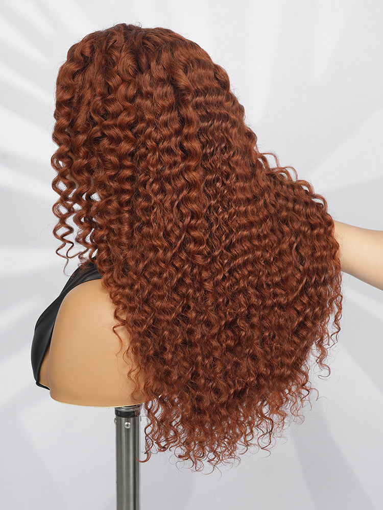 Dark Copper Brown Hair Deep Wave 13x6 LY Lace Wig – Yolissa Hair