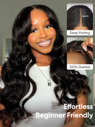 deep parting 6x8 closure wig