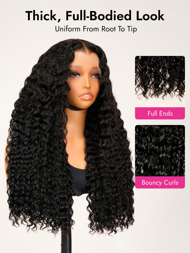 deep wave double drawn wig with thick look