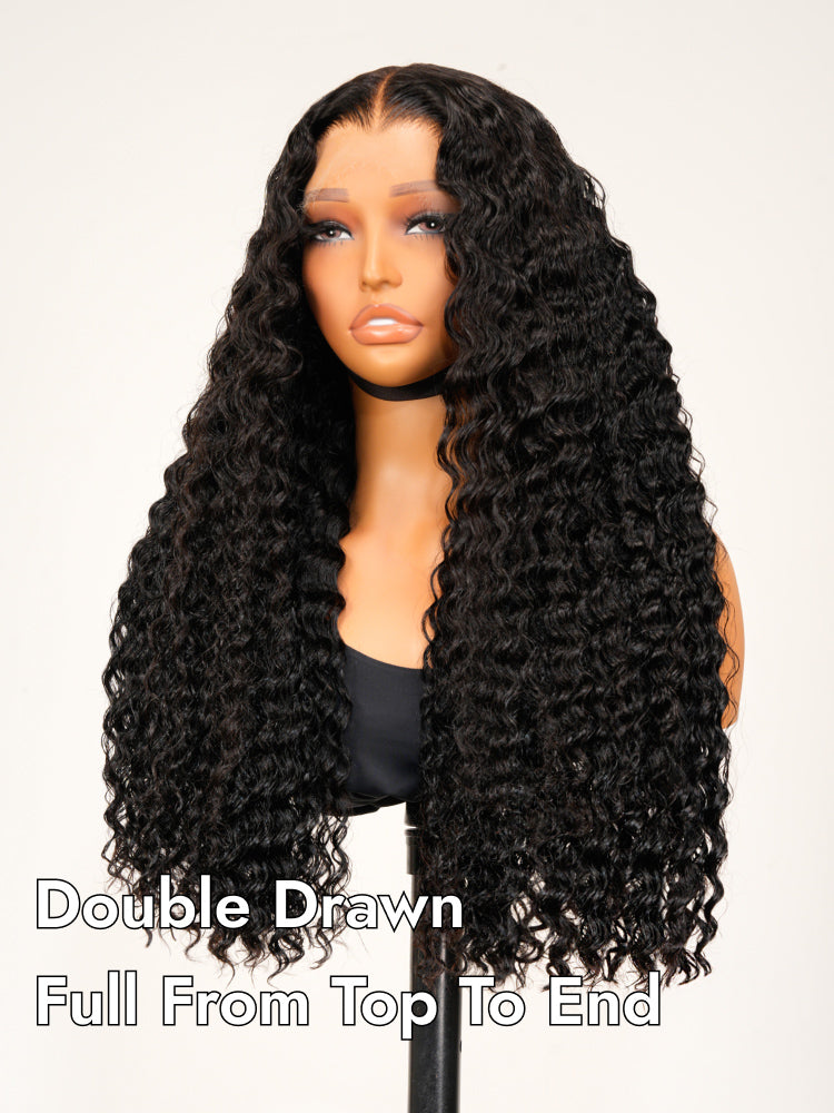 deep wave double drawn wig