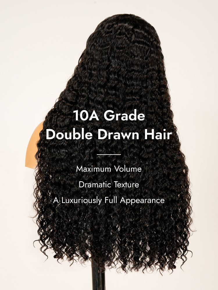 deep wave super double drawn wig