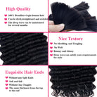 deep wave bulk human hair for braiding