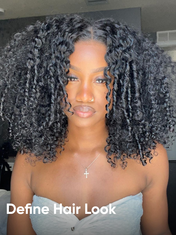 defined curly wig