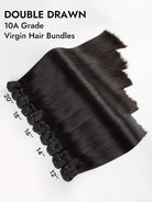 double drawn straight hair extensions
