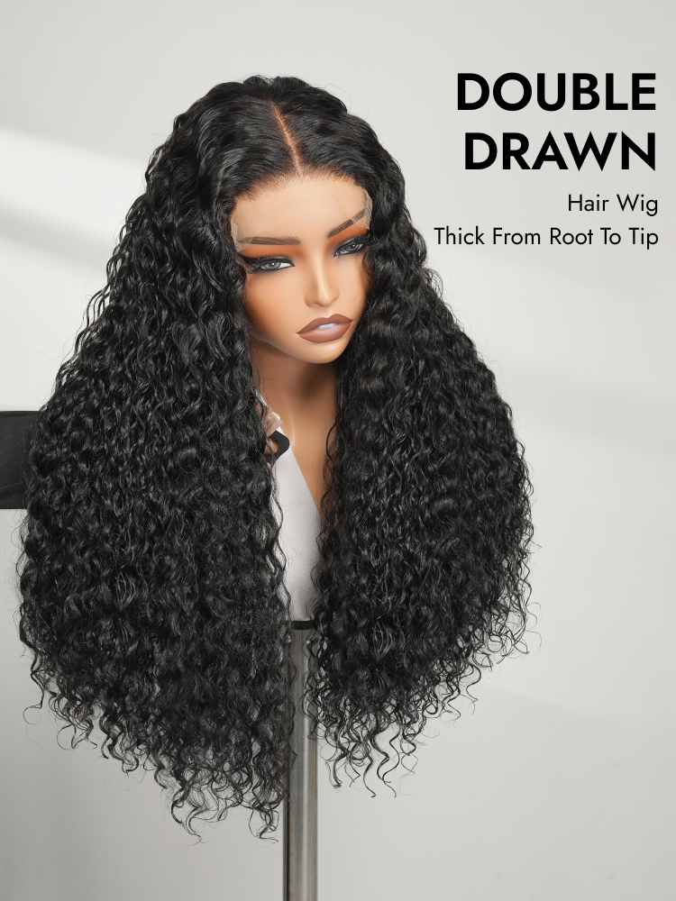 double drawn water wave wig