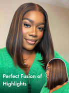 gogerous highlight color bob wig