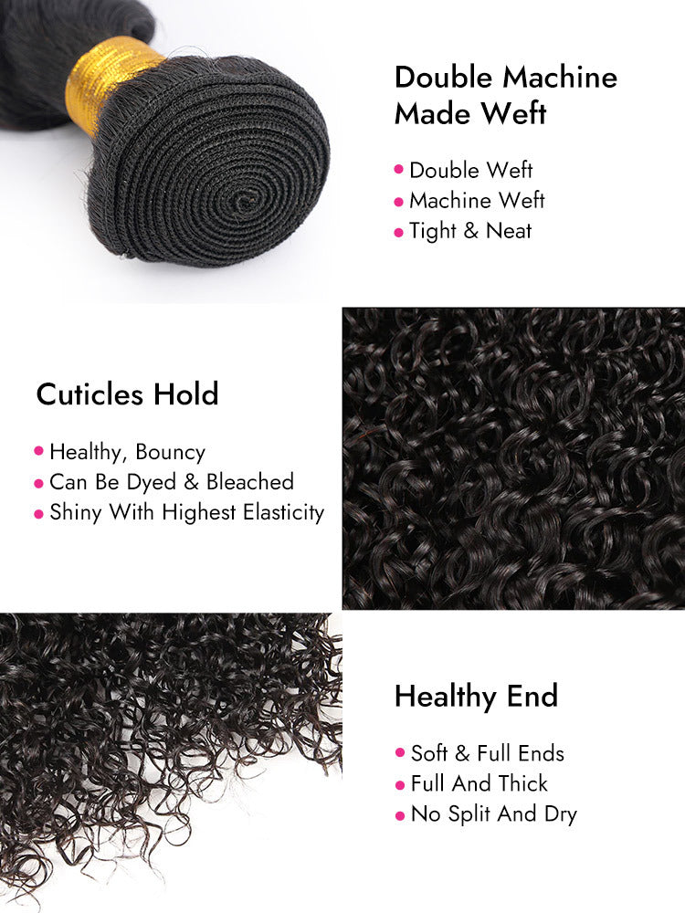 good quality human hair curly bundles