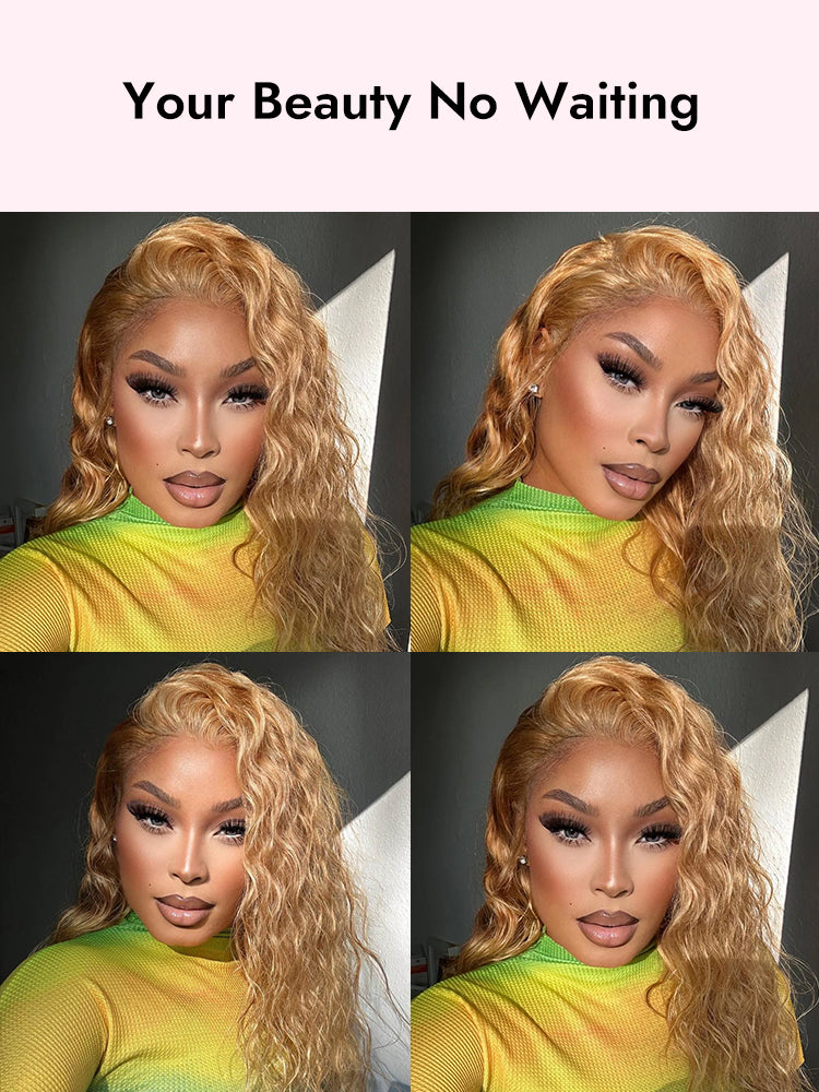 gorgeous honey blonde color wig